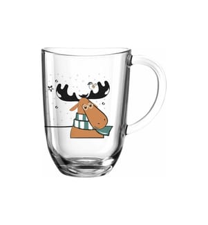 LEONARDO - Tasse Elch 380 ml, Transparent