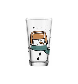 LEONARDO - Trinkglas Schneemann 6 x 330 ml, Transparent