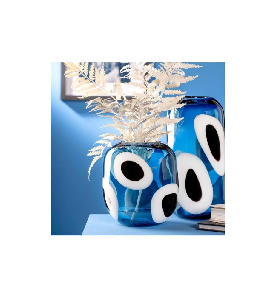 LEONARDO - Vase Occhi Blu 21 cm, Blau