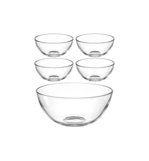 LEONARDO - Set de bols S Cucina 5 pièces Transparent