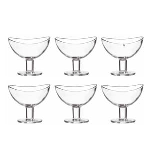 LEONARDO - Coupe à dessert Loop 6 Pièce/s, Transparent