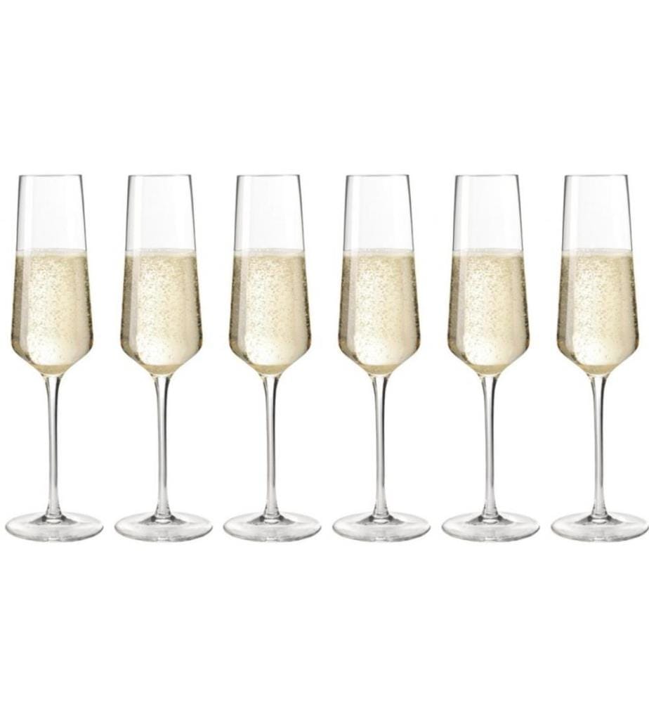 LEONARDO - Verre à champagne Puccini 280 ml, 6 Pièce/s, Transparent