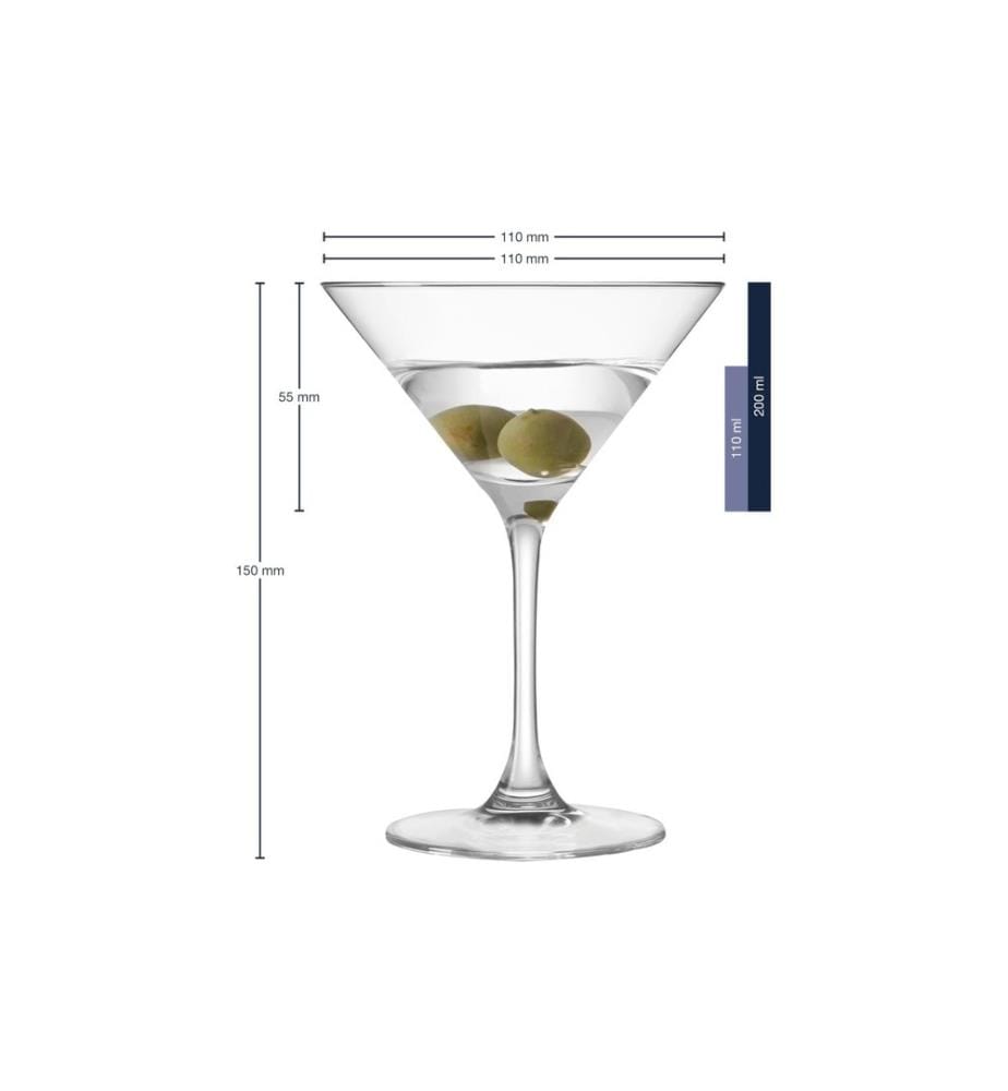 LEONARDO - Cocktailglas Ciao 200 ml, 6 Stück, Transparent