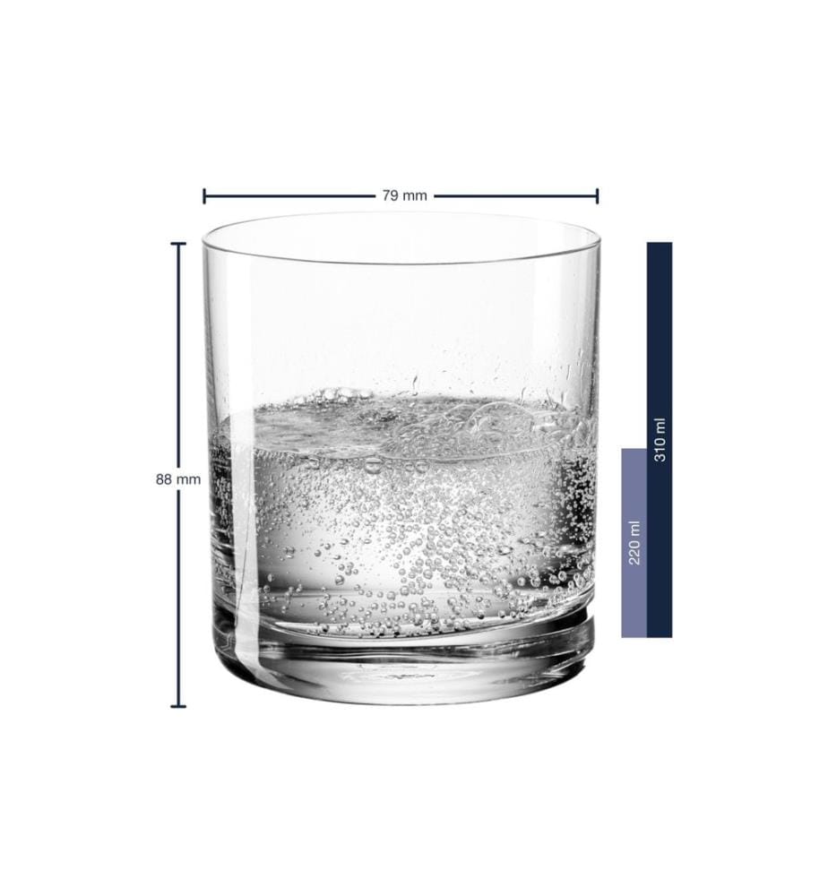 LEONARDO - Trinkglas Easy maxi 310 ml, 6 Stück, Transparent