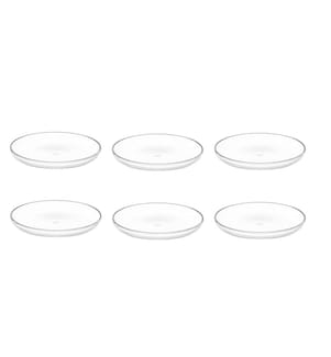 LEONARDO - Assiettes pour le petit-déjeuner et à dessert Cucina Ø 18 cm, Transparent
