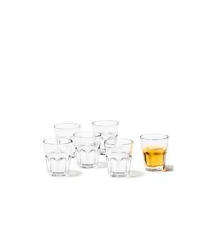 LEONARDO - Verre à schnaps Stamper, Rock 50 ml, 6 Pièce/s, Transparent