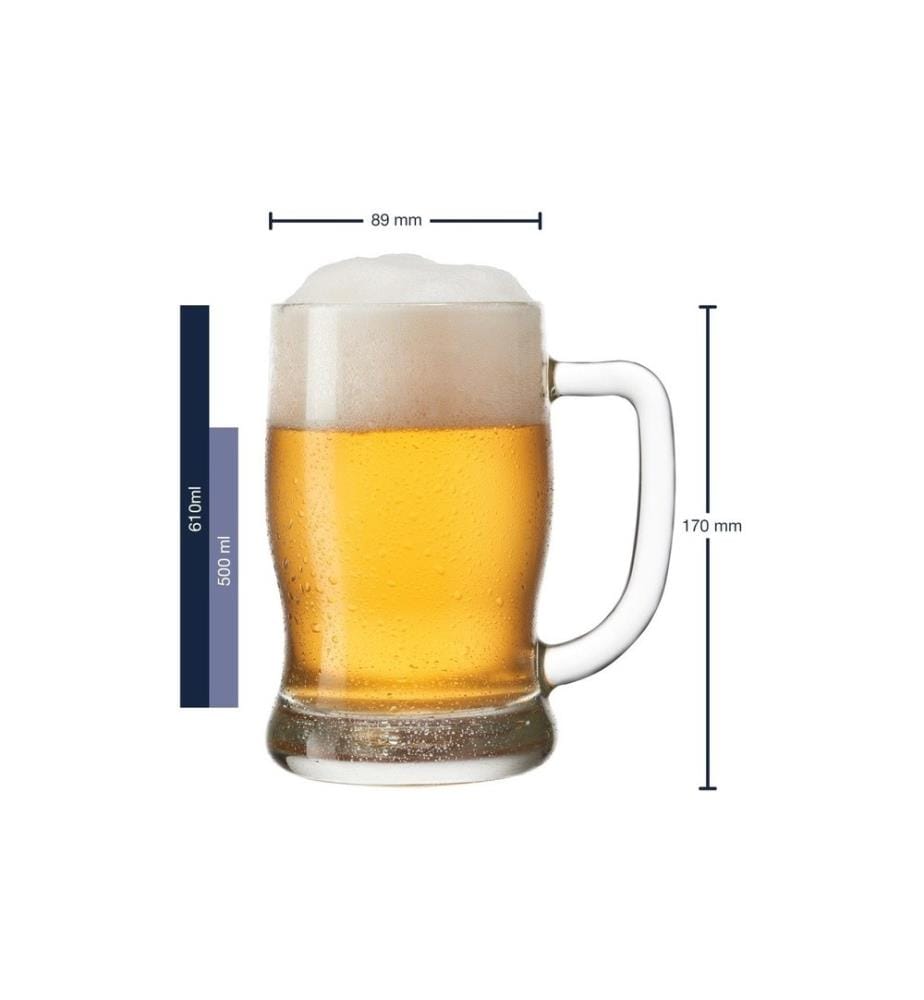 LEONARDO - Bierglas Taverna 500 ml, 1 Stück, Transparent