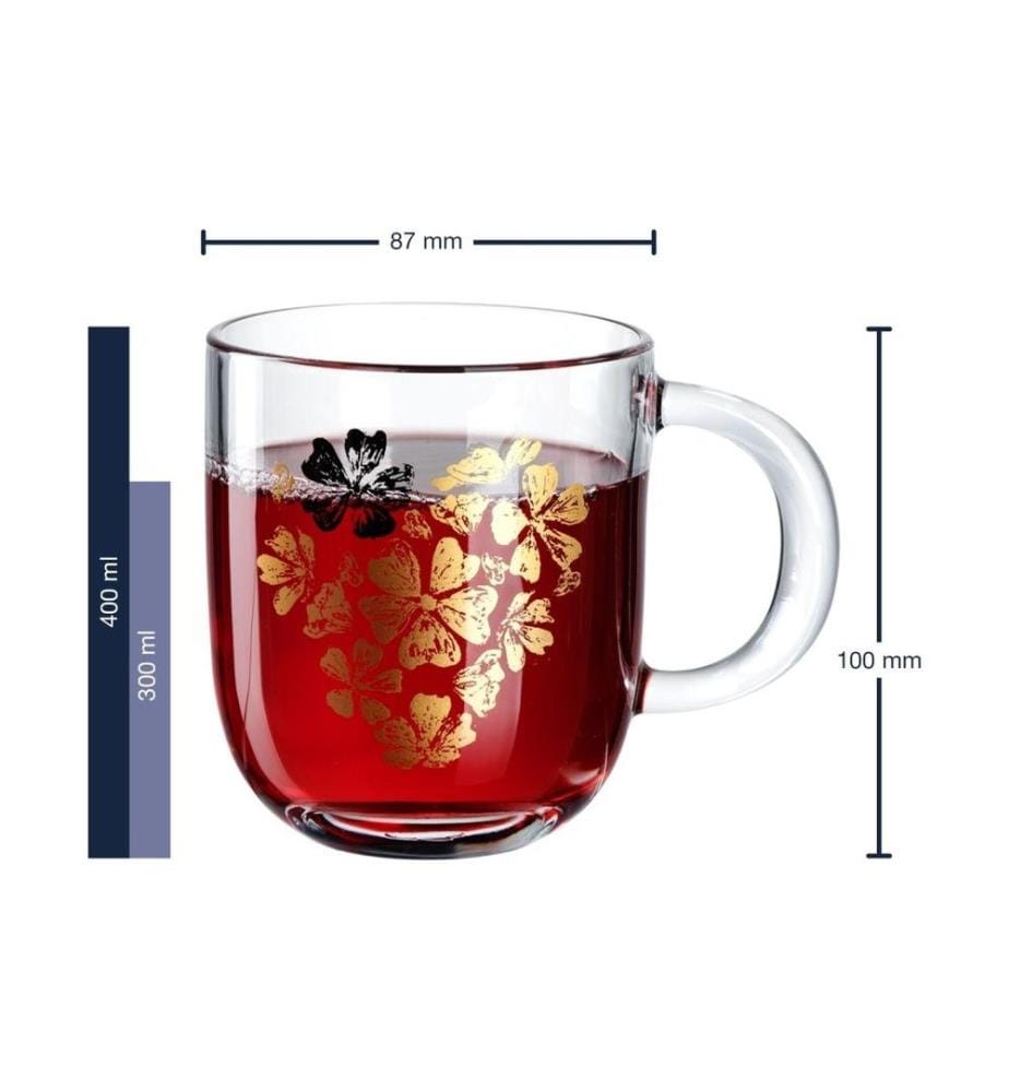 LEONARDO - Tasse à café Emozione – Coeur de fleur 400 ml, 1 Pièce/s