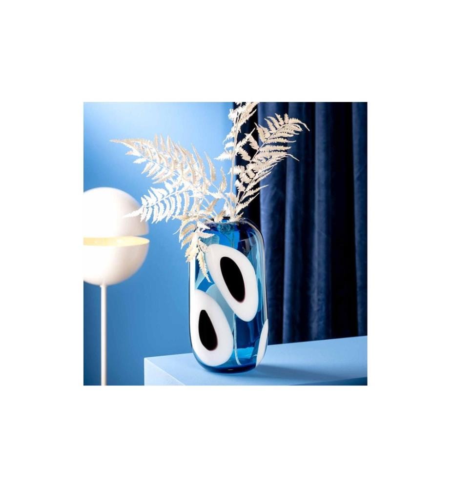 Leonardo Vase Occhi Blu 33 cm, Blau