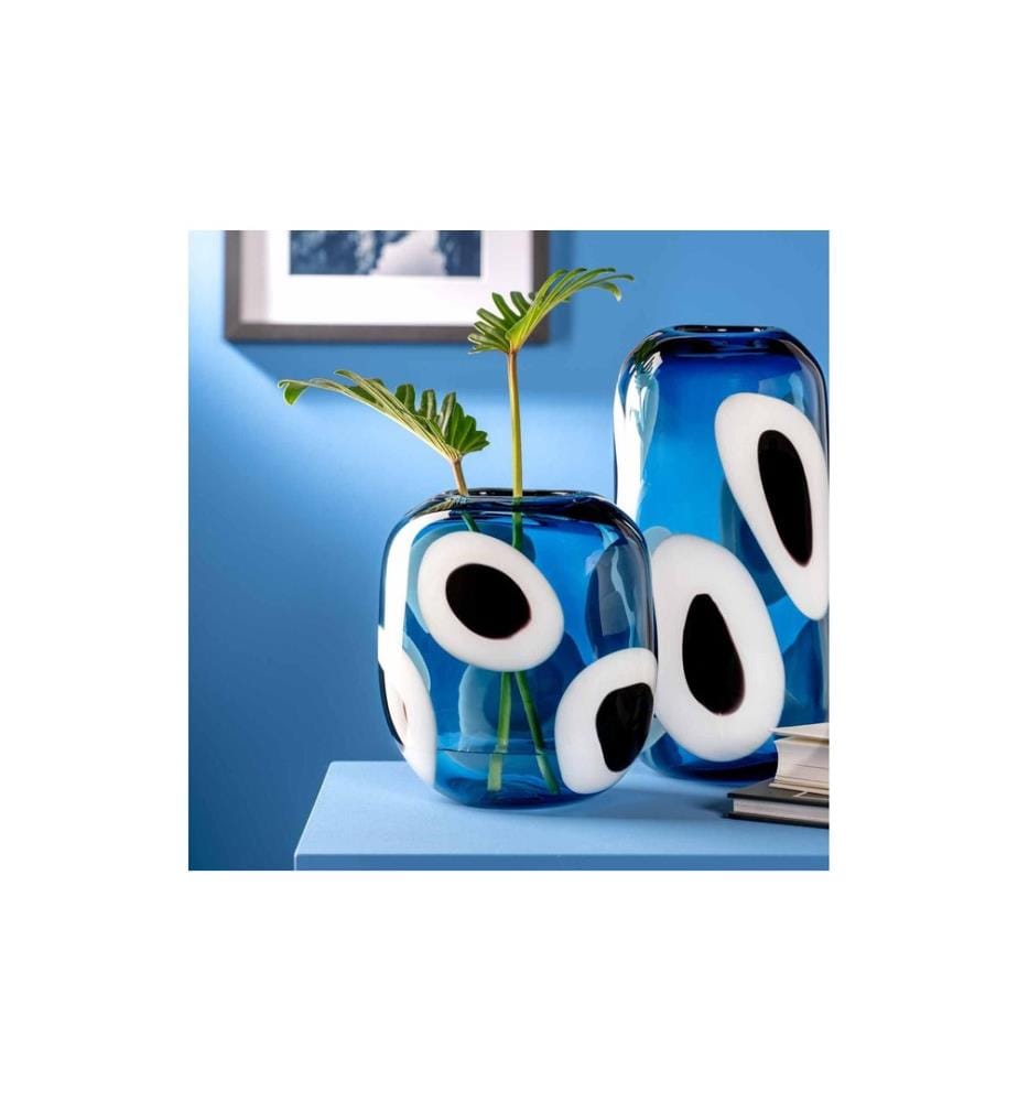 Leonardo Vase Occhi Blu 33 cm, Blau