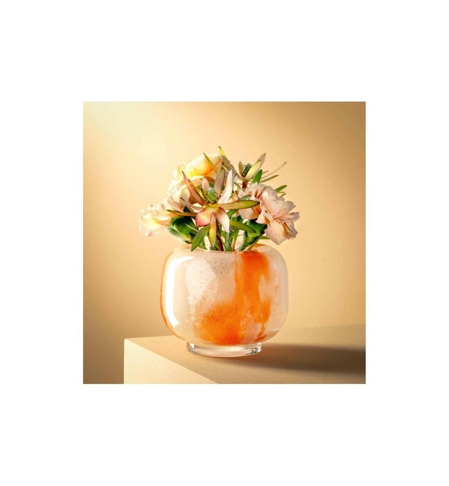 Leonardo Vase Cipria Due 11 cm, Orange/Crème