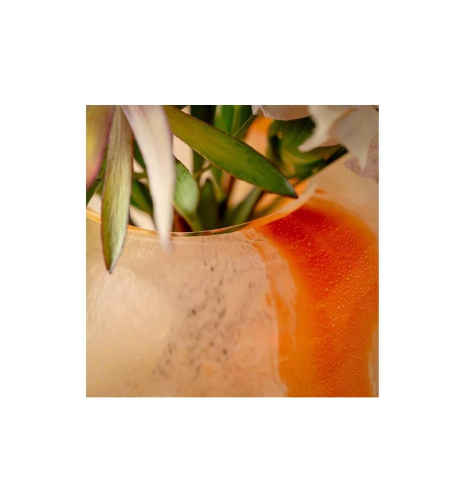 Leonardo Vase Cipria Due 11 cm, Orange/Crème