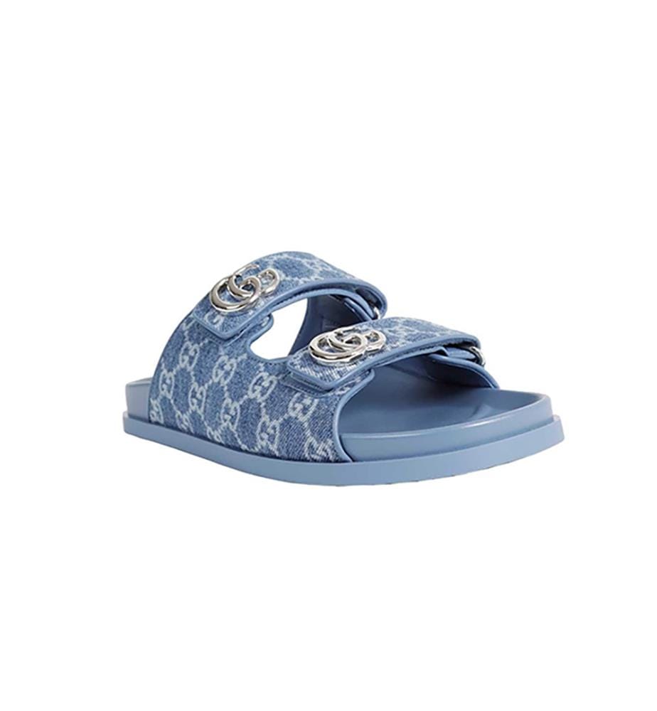Denim-Sandalen - Mittelblau