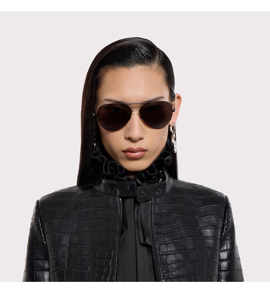 Pilot Frame Sonnenbrille - Balck