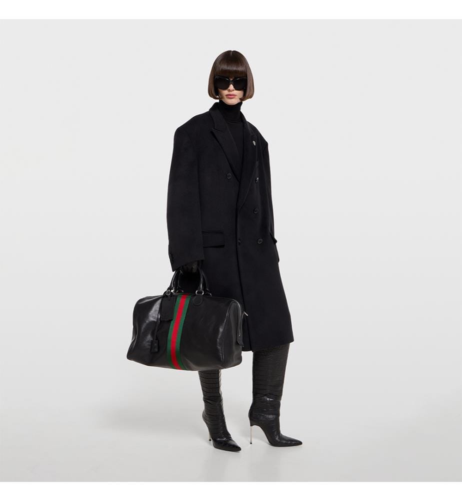 Web Trademark Medium Duffle Bag - Noir