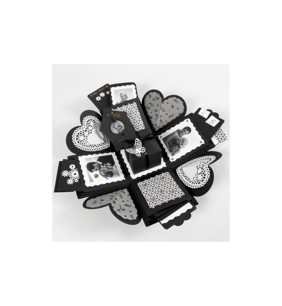 CREATIV COMPANY - Geschenkbox Weiss, 12 x 12 x 12 cm