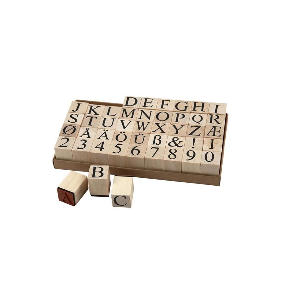 CREATIV COMPANY - Stempelset Buchstaben/Zahlen 45-teilig