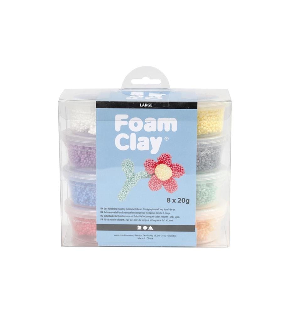 CREATIV COMPANY - Modellier-Set Foam Clay Extra Large 8-teilig