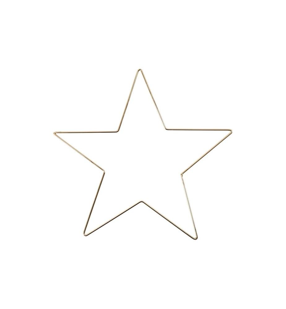 CREATIV COMPANY - Metallstern Stern Ø 30 cm, Gold