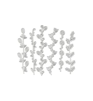CREATIV COMPANY - Modèle de poinçon 14.3 x 12.3 cm, vrilles de fleurs