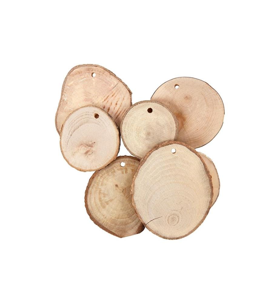 CREATIV COMPANY - Article en bois 4 - 7 x 0.5 cm 25 pièces