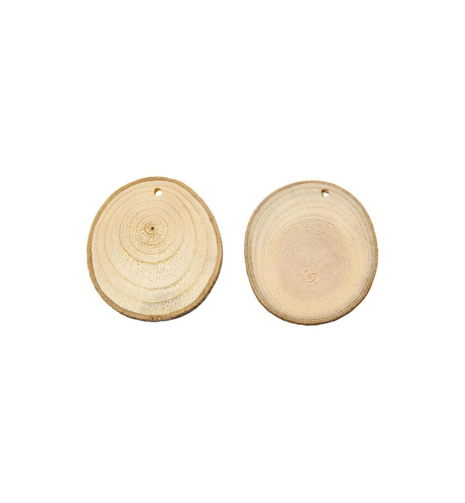 CREATIV COMPANY - Article en bois 4 - 7 x 0.5 cm 25 pièces