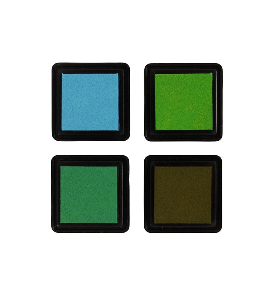 CREATIV COMPANY - Tampon encreur Ink Pad bleu, vert