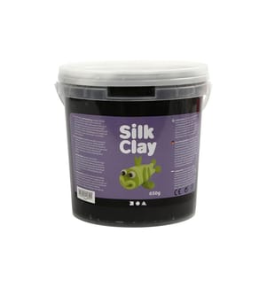 CREATIV COMPANY - Modelliermasse Silk Clay 650 g,Schwarz
