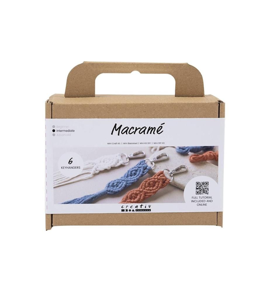 CREATIV COMPANY - Bastelset Mini Macramé Schlüsselringe