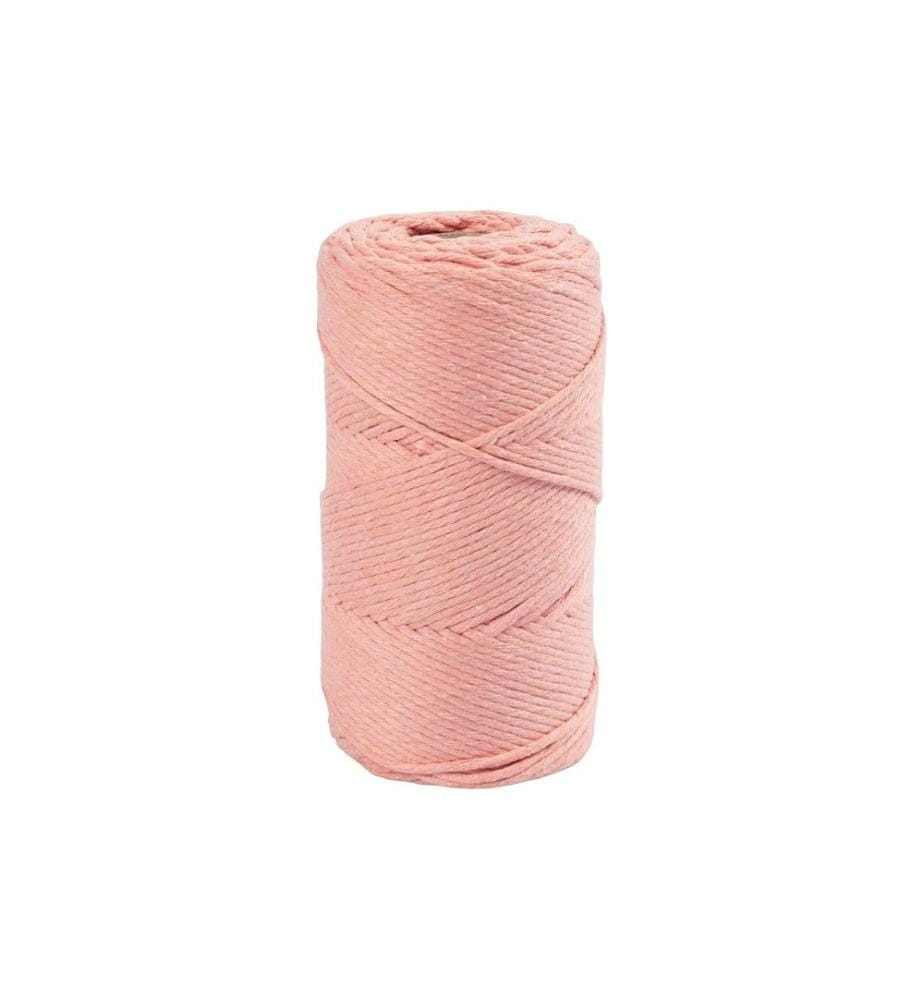CREATIV COMPANY - Baumwollgarn Macramé Kordel Rosa
