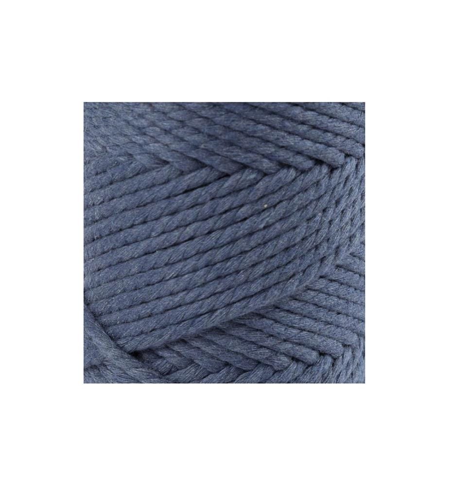 CREATIV COMPANY - Baumwollgarn Macramé Kordel Blau