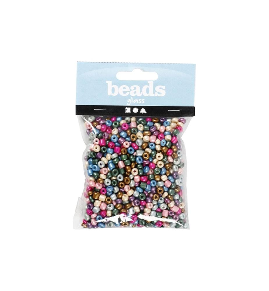 CREATIV COMPANY - Rocailles-Perlen 130 g, Metallic