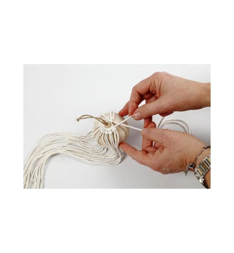 CREATIV COMPANY - Bastelset Weihnachtskugeln Macrame