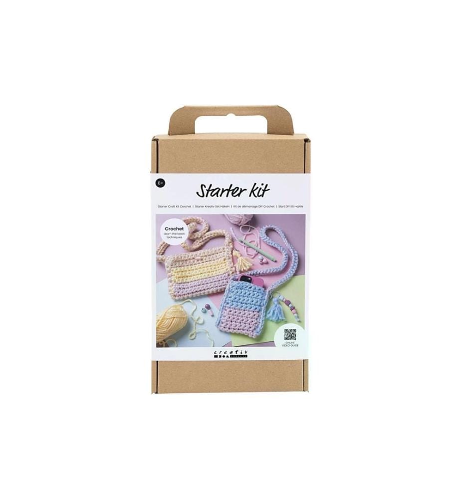 CREATIV COMPANY - Bastelset Häkeln Taschen Sortierte Farben
