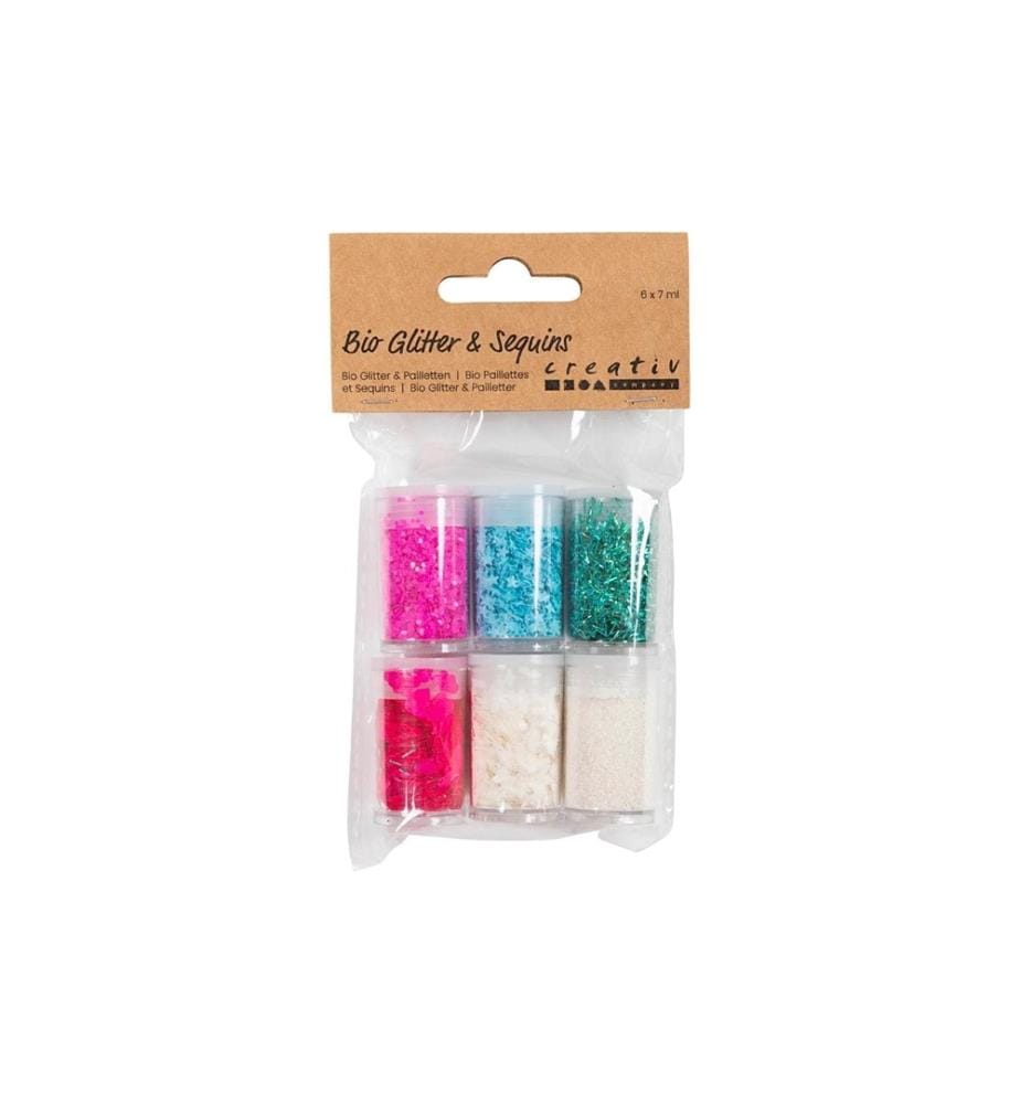 CREATIV COMPANY - Glitzerset Mehrfarbig, 6 x 5 g