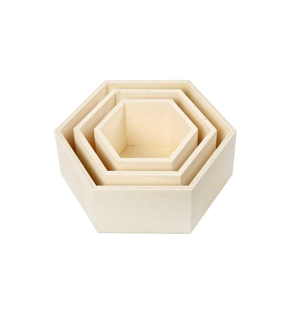 CREATIV COMPANY - Article en bois Pour le stockage, hexagone