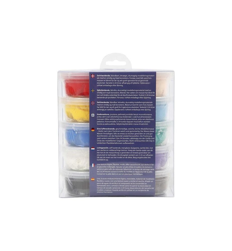 CREATIV COMPANY - Modellier-Set Silk Clay 10 x 40 g Mehrfarbig