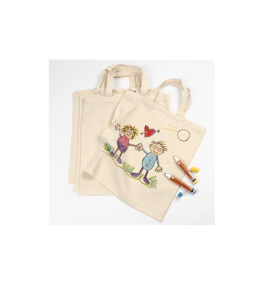 CREATIV COMPANY - Stofftasche 39 x 44 cm Baumwolle, Beige
