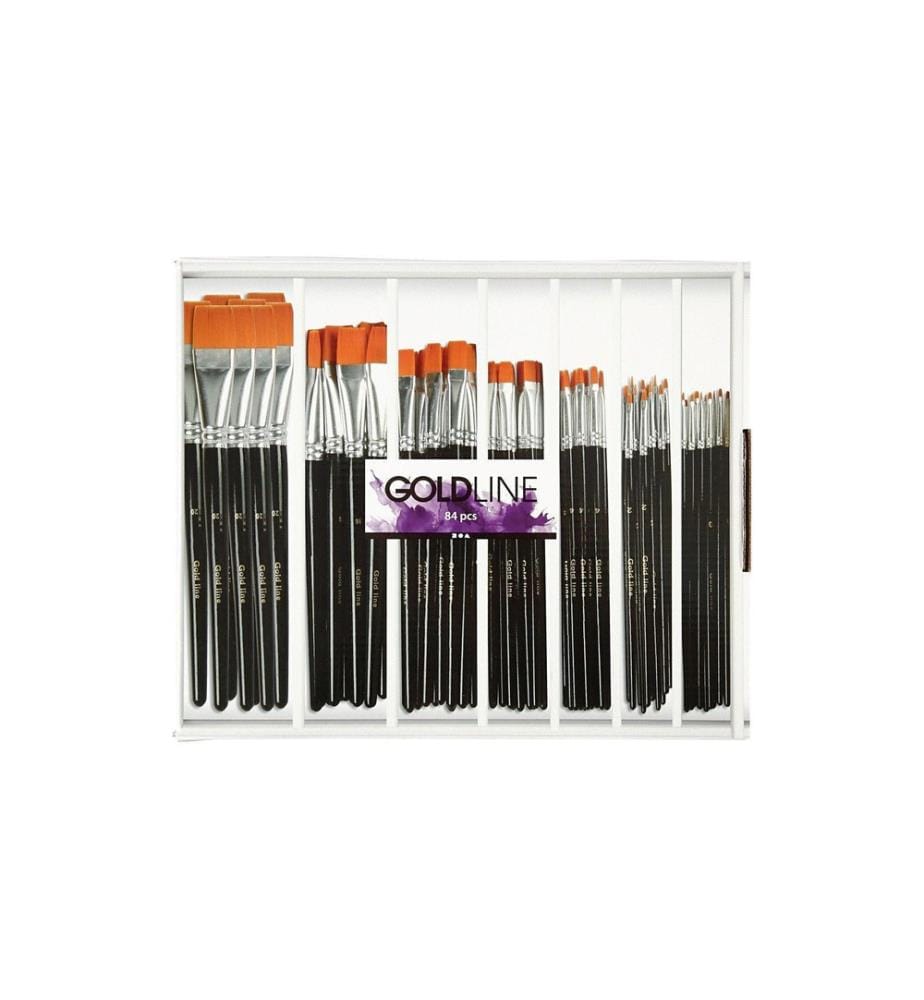 CREATIV COMPANY - Nylonhaarpinsel Nylonhaar 84 Stück