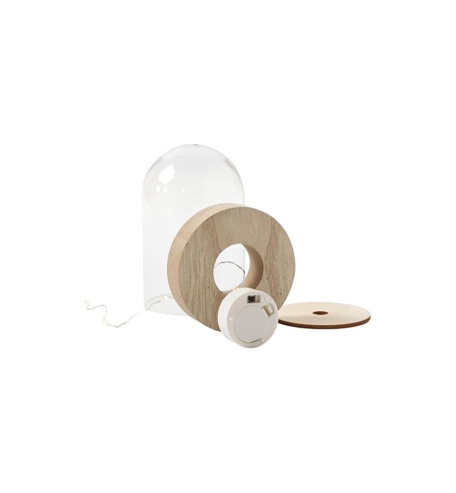 CREATIV COMPANY - Guirlande lumineuse Mini 27 cm, Blanc