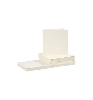 CREATIV COMPANY - Blankokarte 15 x 15 cm 50 Set, Beige