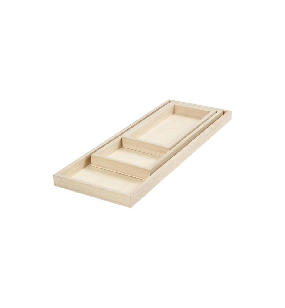 CREATIV COMPANY - Article en bois Set 3 pièces
