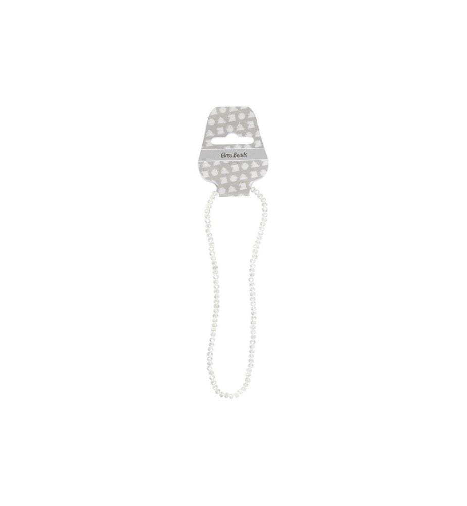 CREATIV COMPANY - Glasschliffperlen 3 mm x 4 mm Transparent