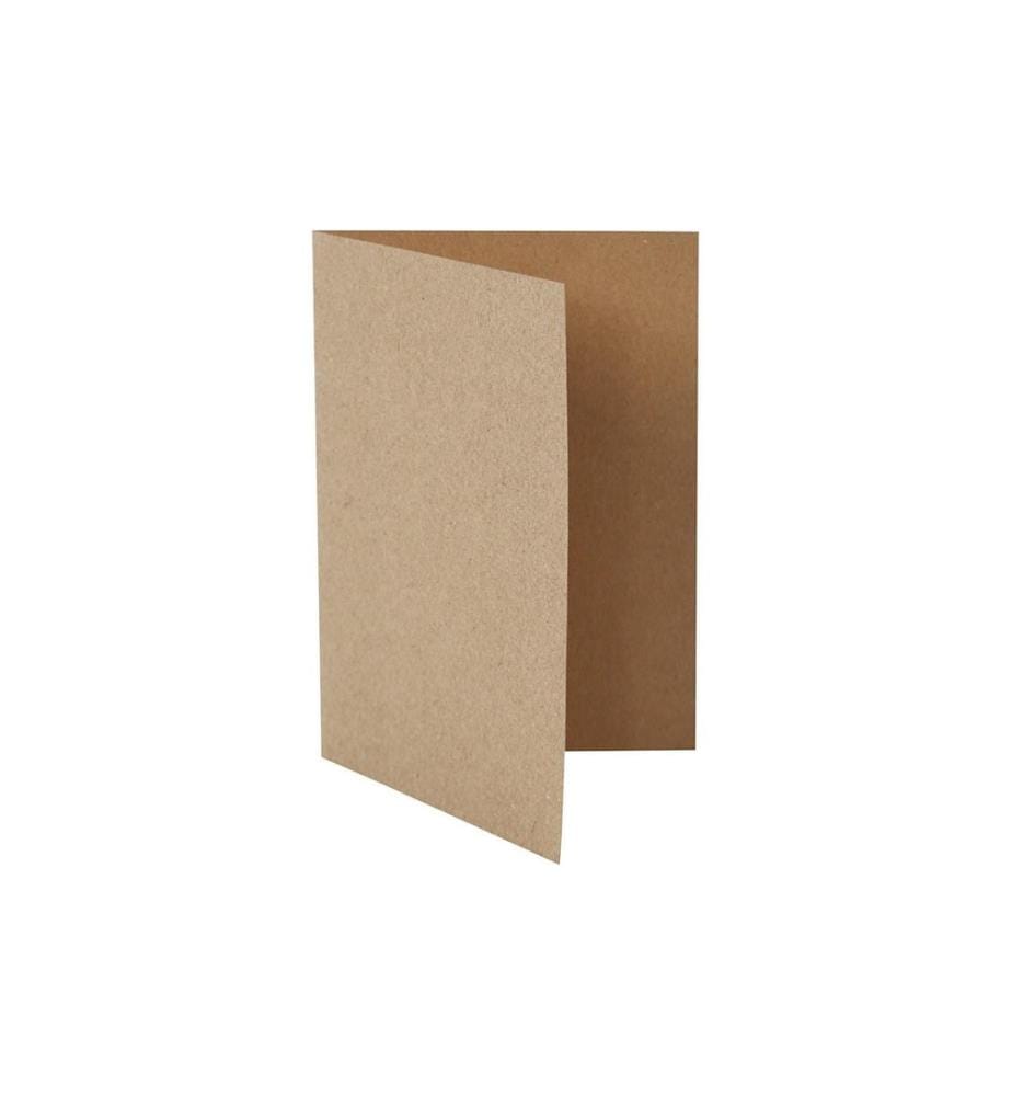 CREATIV COMPANY - Blankokarte 10.5 x 15 cm ohne Couvert, Nature