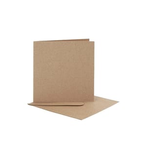 CREATIV COMPANY - Carte vierge 12.5 x 12.5 cm 10 Ensemble