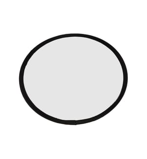 CREATIV COMPANY - Stoff-Bastelset Frisbee 25 cm, Weiss, 5 Stk.