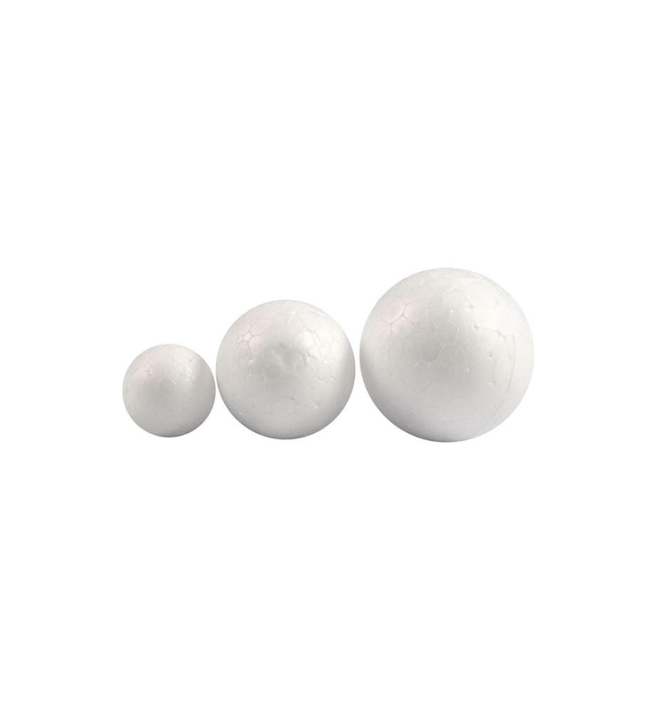 CREATIV COMPANY - Boules en polystyrène 20, 30 et 40 mm, 12 pièces