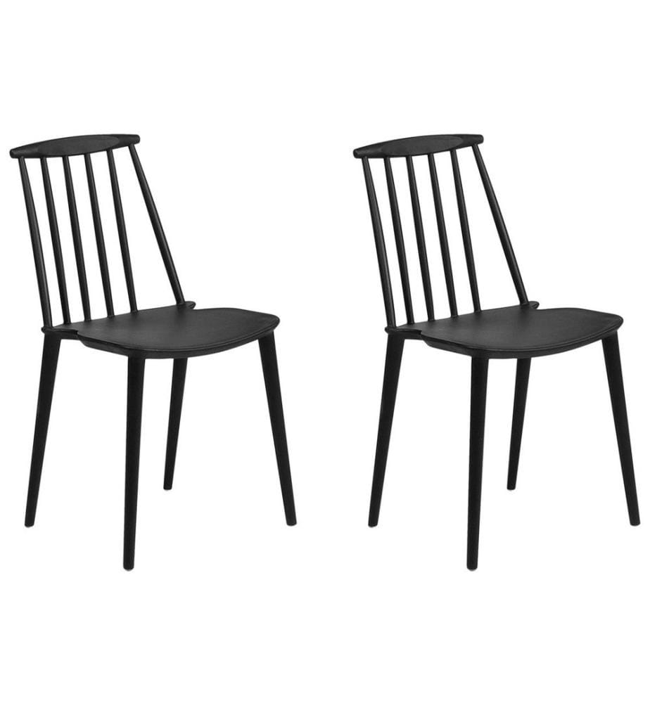 Esszimmerstuhl 2er Set VENTNOR Schwarz