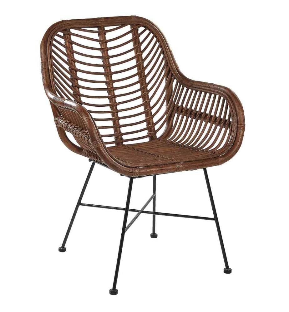 Esszimmerstuhl CANORA Rattan Braun
