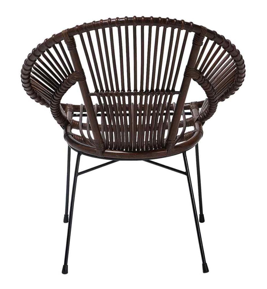 Esszimmerstuhl SARITA Rattan Dunkelbraun